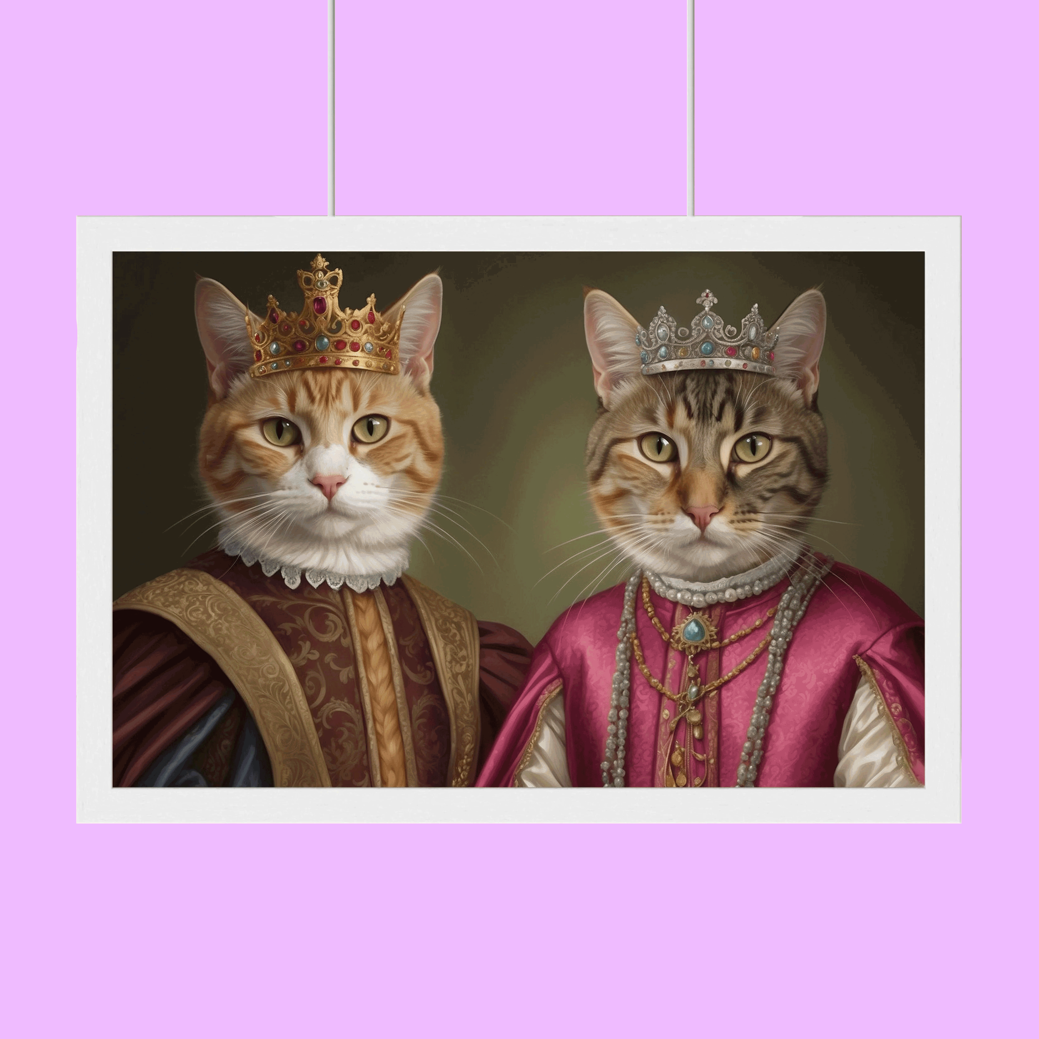 Royal Pair - Custom Pet Portrait